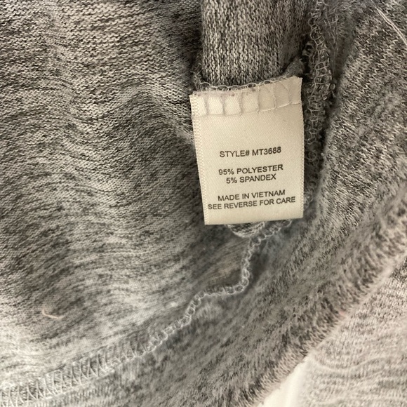 Always Indigo Marled Grey Sweater with Shoulder Details - Picture 6 of 6